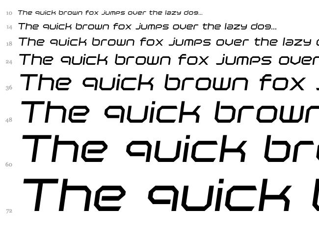 Polentical Neon font waterfall